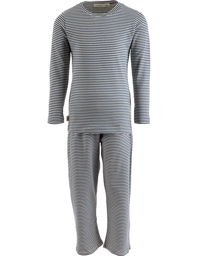 [KNPJ001-315STR-NOS] Kinder Schlafanzug &quot;Chris&quot; aus Bio-Baumwolle blau 